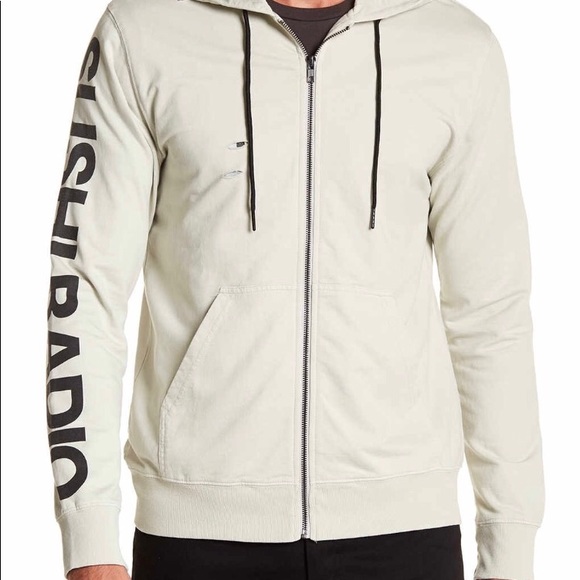 SUSHI RADIO Untold distressed hoodie men’s Large - Picture 2 of 8